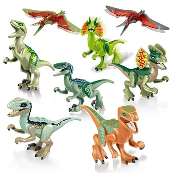 Jurrassic Verden Brutal Raptor byggesten Jurrassic Verden Dinosaurer Park Mursten Legetøj Til Børn Julegave