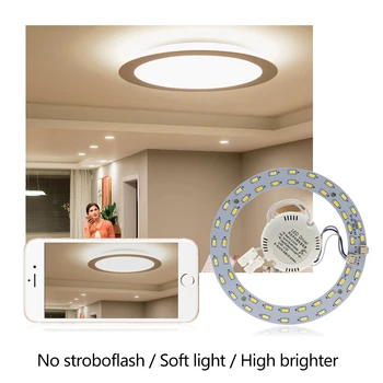 Loft Lampe LED-Belysning Plade Hvid / Varm Hvid Justerbar Praktisk Installation Erstatte andre Loft Lampe Lyser