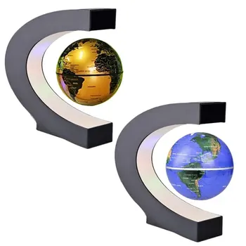 Desktop Indretning Mini Globe LED Elektroniske Antigravity Flydende verdenskort Globus Fødselsdagsgave Hjem, Kontor Dekoration
