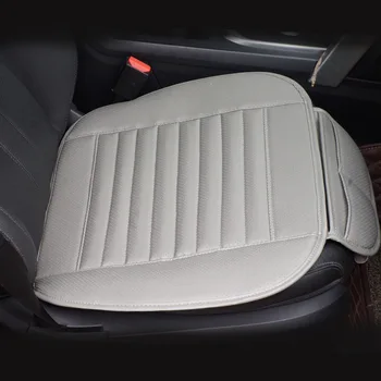 1STK Læder sædebetræk Bil sædehynde Protector Pad Komfortable trække vejret Måtte til Auto Foran Bil Styling Interiør