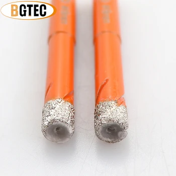 BGTEC 10stk/sæt 8mm Tør Vakuum Loddede bore bits Runde skaft diamant bor for ceramie fliser i granit, glas 17012