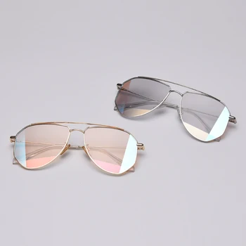 Peekaboo retro overdimensionerede solbriller, polariserede uv400 metal af høj kvalitet, uregelmæssig kvinder sol briller til mænd 2020 nytår gaver