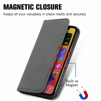 Mat Læder taske Til Samsung Galaxy A51 A71 A50 A70 A30 A30S A31 A40 A41 A21S A11 A01 Core Magnet Flip Book Hud Case Cover
