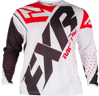 2020 FXR MTB MotoCross Jersey MX BMX og Off-Road Motorcykel Racing langærmet T-shirt til Yamaha Moto GP Racing Bære Sort Jersey