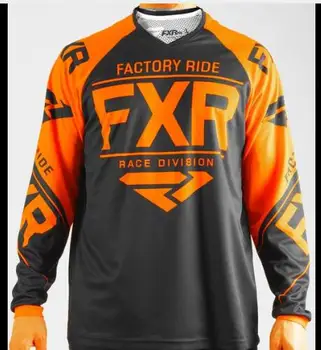 2020 FXR MTB MotoCross Jersey MX BMX og Off-Road Motorcykel Racing langærmet T-shirt til Yamaha Moto GP Racing Bære Sort Jersey