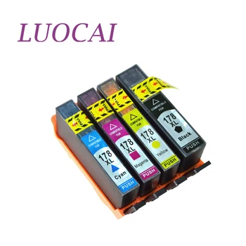 4stk LuoCai Kompatibel blækpatron For HP178 178XL til HP Deskjet 3070A 3520 6510 B010B B109a B109n B110a B210b B209a printer