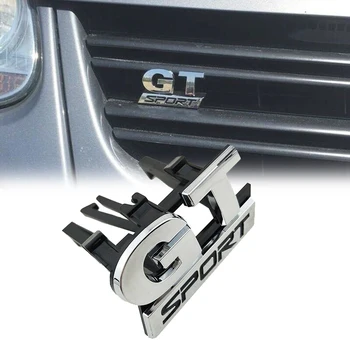 GT Sport Grill Bil Emblem for Golf MK5 GT-sportsvogn Chrome ABS-Badge