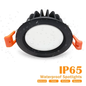 Runde IP65 Led Downlight Vandtæt Forsænket Loft Lampe Indendørs Led spot Lampe 5W 7W 9W 12W 15W Chip SMD LED Højde Lysstyrke