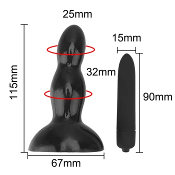Anal Vibrator Sex Legetøj til Kvinder Prostata Massager Orgasme Masturbator Klitoris Stimulator Med Bullet Vibrator 10 Tilstand