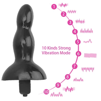 Anal Vibrator Sex Legetøj til Kvinder Prostata Massager Orgasme Masturbator Klitoris Stimulator Med Bullet Vibrator 10 Tilstand
