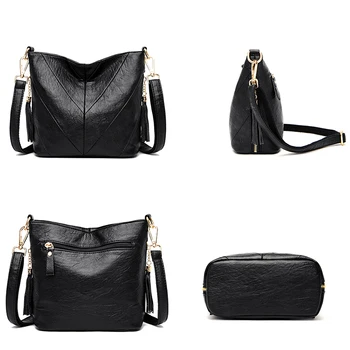 GAMLE TANG Mode Luksus Skulder Tasker Til Kvinder 2020 Damer Blødt Læder af Høj Kvalitet Designer Crossbody Messenger Bag Tasker