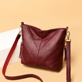 GAMLE TANG Mode Luksus Skulder Tasker Til Kvinder 2020 Damer Blødt Læder af Høj Kvalitet Designer Crossbody Messenger Bag Tasker