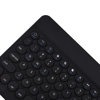 10 Tommer Dot Design Trådløse Bluetooth-Tastatur Farverige Baggrundsbelyst Bluetooth-Tastatur Runde Nøgler