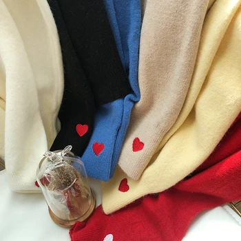 Tyk Turtlneck Cowl Neck Kvinder Sweater Streetwear Strikkede Pullovers Top Efterår Og Vinter Tøj Jul Sweater Træk