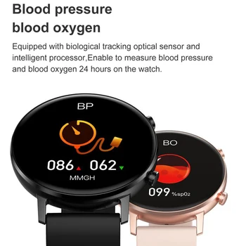 Nye DT96 Smart Ur med puls, Blodtryk Overvågning Fitness Tracker IP67 Vandtæt Smartwatch Til Android, iOS Telefon