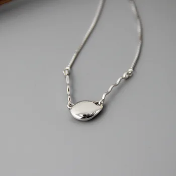 Silvology 925 Sterling Sølv Meteorit Halskæde Kreative Irregulær Tekstur Elegante Kvinder Halskæde Smykker Venskab