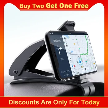 Bil telefonholder Navigation Holder Mobiltelefon Pad Mount Stand Holder 360 Roterende Auto Telefon Beslag Justerbar for bil