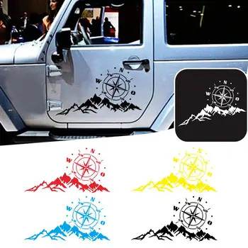NY Bil Hætte Mærkat Vinyl Bil Stickers og Klistermærker Mountain Kompas Navigation Grafisk Mærkat Auto Krop Mærkat Tilbehør 17212