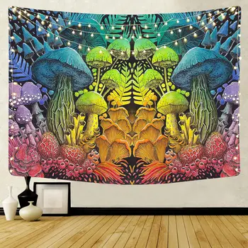 Sommerfugl Print Gobelin Væggen Hænger Psykedeliske Svampe Dekorative Stue Tæppe Home Decor Polyester Tæppe