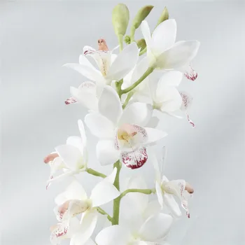 3D print silke Sydøstasien orchid kunstige Høje ende af falske blomster simulering orchid bryllup dekoration til hjemmet, kontoret 1stk