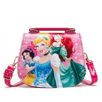 Tegnefilm Håndtaske Kvinder Pink prinsesse Vandtæt Tote Pige PU Messenger Crossbody Pack skuldertaske Forbrugsstoffer, Tilbehør Gea