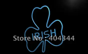 LB486 - Shamrock Irsk Pub, Bar Club NYE LED Neon Lys Tegn home decor håndværk