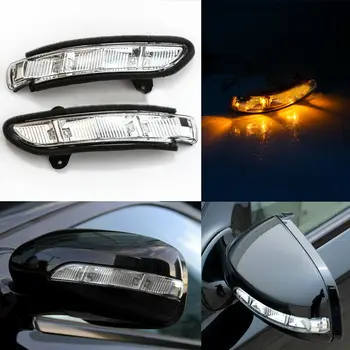 Bil Side Spejl LED-blinklys Lampe, Indikator for Mercedes-Benz W211 W221 W216 W219 2007-2011 Ede Indikator Lys