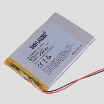 3,7 V Lipo lithium-polymer-batterier 306090 3000mAh For 7 tommer Tablet PC Universal Batteri E-Bog