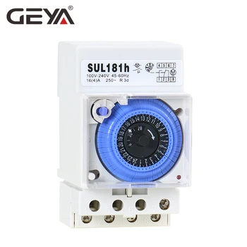 Gratis Forsendelse GEYA SUL181h Din-Skinne Analog Mekanisk Timer Switch 30 Minutter Programmable110V 220V Timer 17272