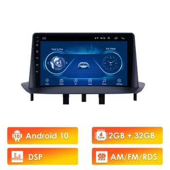 For Renault Megane 3 Fluens Hoved Enhed Stereo Android 10 AM/FM RDS DSP 2 Din Bil Radio Multimedie-Afspiller Navigation GPS, WIFI