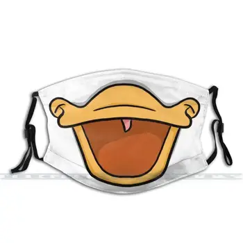 Angry Duck Halve Ansigt Maske Mode Print Genanvendelige Sjove Pm2.5 Filter Munden Ansigtsmaske Wdw And Donald Daisy For Voksne Børn Maske