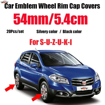 20pcs/set 54mm 5,4 cm Bil Emblem-Hjulet-Hub Dække Auto Badge, Fælge, Hjul-Center Caps for Suzuki Swift Alto SX4 Jimnty