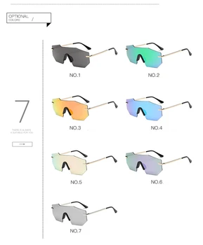 HDTANCEN Nye Mode unisex solbriller mænd kvinder designer retro uindfattede spejl rammeløse kørsel briller oculos de sol