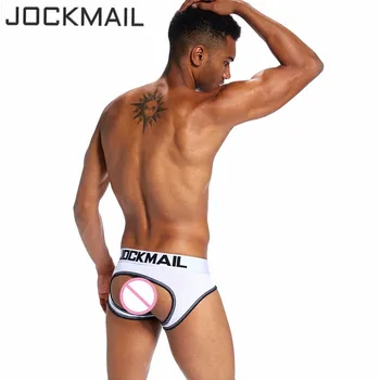 JOCKMAIL mærke mænd undertøj Jockstraps Kort Bikini Backless Balder Push up sexet, bøsse penis pose trusser calzoncillos hombre
