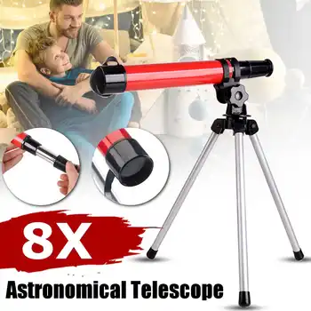 Offentlig Monokulare Plads Astronomisk Teleskop Med En Bærbar Stativ Spotting Scope Teleskop Børn Børn Pædagogiske
