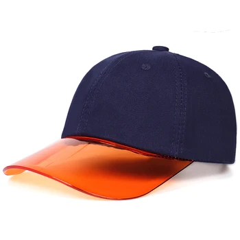 Fashion sommer personlighed tidevandet hat udendørs solcreme solhatte randen gennemsigtig baseball cap hiphop-kasketter bomuld snapback hatte
