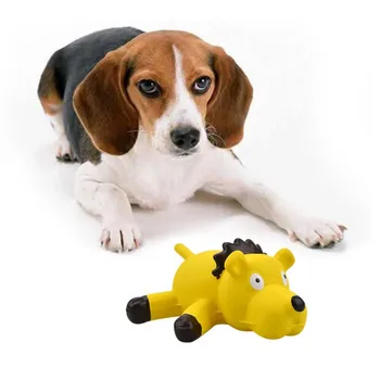 Kæledyr Hund Molar Lyd Toy Simulering Lion-formet Latex Materiale, Elastisk Bide-resistente Nem at Rengøre Pet-Toy