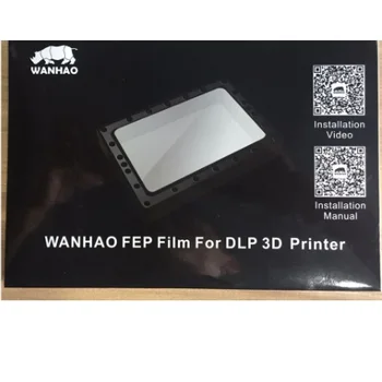 Wanhao Reservedel D7/D7 Plus FEP Film FEP Udskiftning Størrelsen 0.2*130*185mm for Wanhao DLP 3D-Printer Duplikator 7/7 Plus