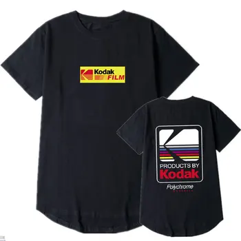 Mode Kodak print T-Shirt til Sommeren Afslappet Bomuld kortærmet Hip Hopo Toppe, t-Shirts Mode Streetwear Runde hem t-shirts