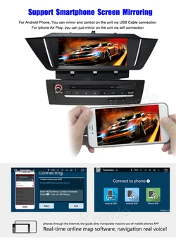Krando Android 8.1 bil radio gps dvd-afspiller til bmw x1 e84 2009 2010 2011 2012 2013 navigation multimedia-system WIFI 3G DAB+