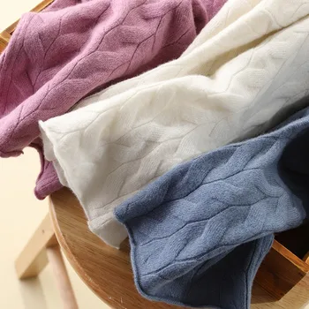 Kvinder ' s Kabel-Allover Rullekrave, Ulden Sweater I Ren Uld Pullover Sweater Trend Farver Trøjer Dame Soft Jumpere Kvalitet