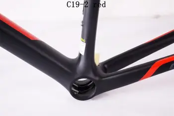 Carbon ramme ny stil, nyt design og V-bremser skivebremse road cykel stel T800 carbon fiber frame BSA BB30 PF30 cykel cadre