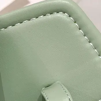 Nyt Design Slip På Tøfler for Kvindelige Mode Sandaler Solid Farve Tå Firkantet Hoved Glide På Non-Slip Tøfler Sommer Sandaler