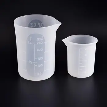 5pcs 100 ml Silikone målebæger Epoxy Split Cup Harpiks, Silikone Forme Håndlavet DIY UV-smykkefremstilling Af Epoxy Harpiks Cup