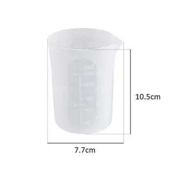 5pcs 100 ml Silikone målebæger Epoxy Split Cup Harpiks, Silikone Forme Håndlavet DIY UV-smykkefremstilling Af Epoxy Harpiks Cup