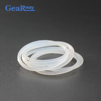 Gearway O-Ring-Tætning Pakning fødevaregodkendt 3,5 mm CS Gennemsigtig silikone O-Ring-Forsegling 10/12/13/14/15/35mm OD VMQ O-Ring-Tætning Skive