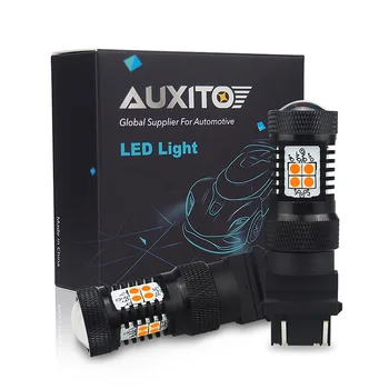 AUXITO T25 Bil LED-Pærer 3157 P27/5W 3156 P27W Auto LED blinklys Pære LED Omvendt Lys bremselys stoplys 12v