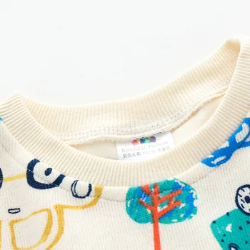 Baby Bil Sweatershirt 2021 Foråret Børne Tøj Toddler Mode Print-Toppe børne-O-Neck Pullover Outwear for Drenge 2 5 7year