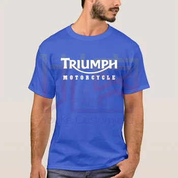 Triumph kortærmet T-shirt Logo t-Shirt Mænd Slim Anti-rynke T-shirt Fritid Hiphop Toppe Nye Triumph Motorcykel Klassiske Phiking