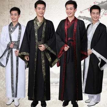 Kinesiske Nationale Kostume Hanfu Qin-Dynastiet Forår Og Efterår Stridende Staters Officielle Han-Dynastiet Performance Tøj